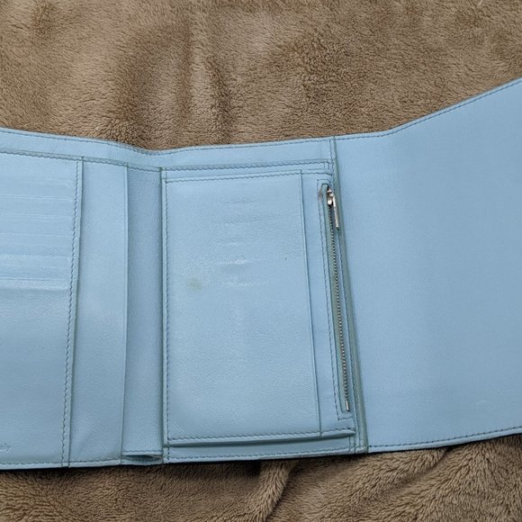 CELINE Leather Frame Bi-Color Wallet - Picture 4 of 14